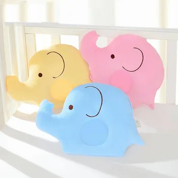 

0-24M Baby Shaping Pillow Prevent Flat Head Cute Cartoon Elephant Infants Bedding Pillows Newborn Boys Girls Plush Animal Toys