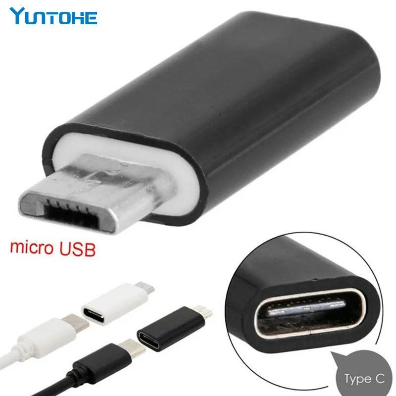 

Wholesale Micro 5pin USB to USB 3.1 Type C Male-Female Connector Data Charger Adapter Converter Black White 100pcs/lot