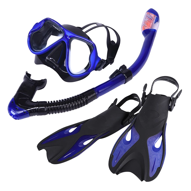 4-pieces snorkeling set Snorkeling Goggles Combo Set for Adult and Child Anti-fog Goggles Mask+Snorkel Tube+Fins+Gear Bag A 4-pieces snorkeling set Snorkeling Goggles Combo Set for Adult and Child Anti-fog Goggles Mask+Snorkel Tube+Fins+Gear Bag A