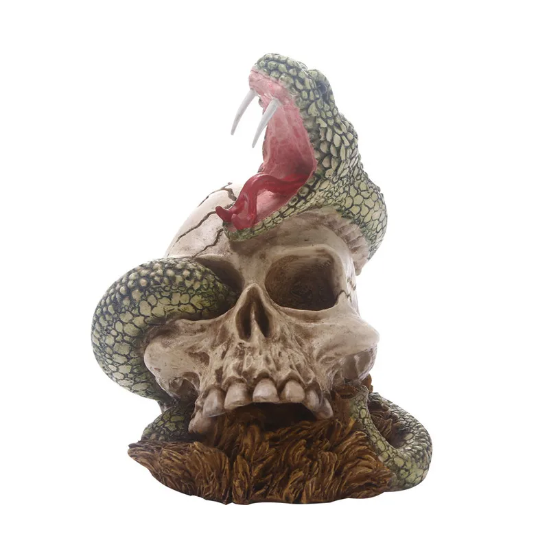 

Creative Home Decoration Accessories Resin Craft Skull Statue&Sculpture Ornaments Home Decoration Horro Resin Skull Statue
