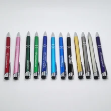 Прямая персонализированные бизнес подарки 50 шт. в партии милые шариковые ручки металлические ручки с оптовой ценой дизайн логотипа сделано бесплатно