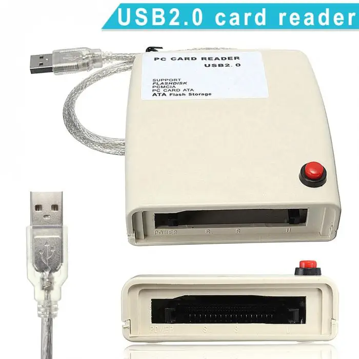 USB 2,0-68 Pin ATA PCMCIA флеш-память адаптер для чтения карт