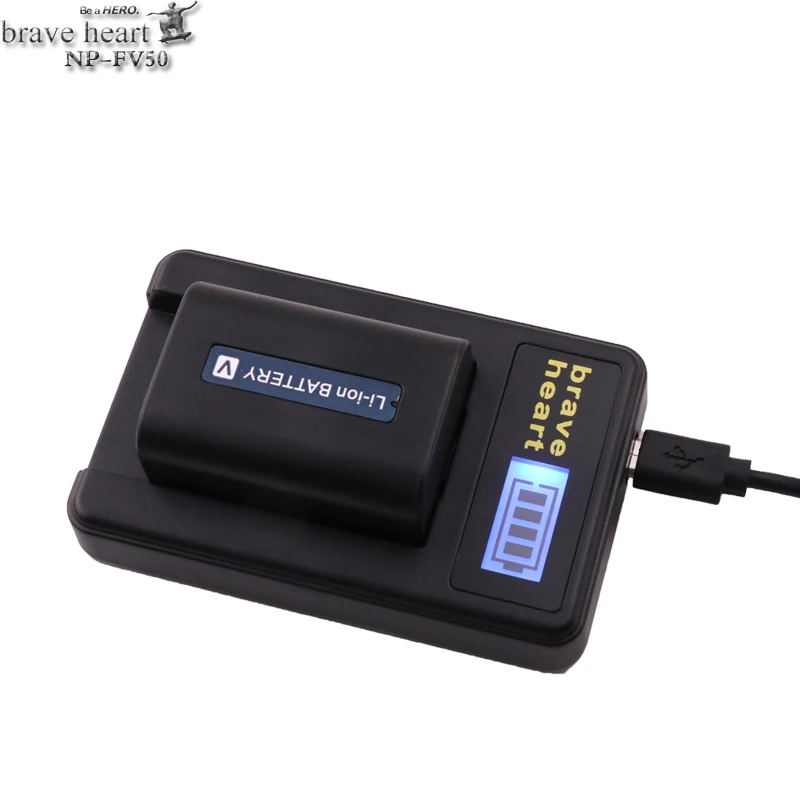 NP-FV50 For Sony LCD USB Charger + 2400mAh NP FV50 Camera Battery for For NP-FV30 FV50 FV70 FV90 FV100 FV120 HDR-SR68 DCR-SX85 NP-FV50 For Sony LCD USB Charger + 2400mAh NP FV50 Camera Battery for For NP-FV30 FV50 FV70 FV90 FV100 FV120 HDR-SR68 DCR-SX85