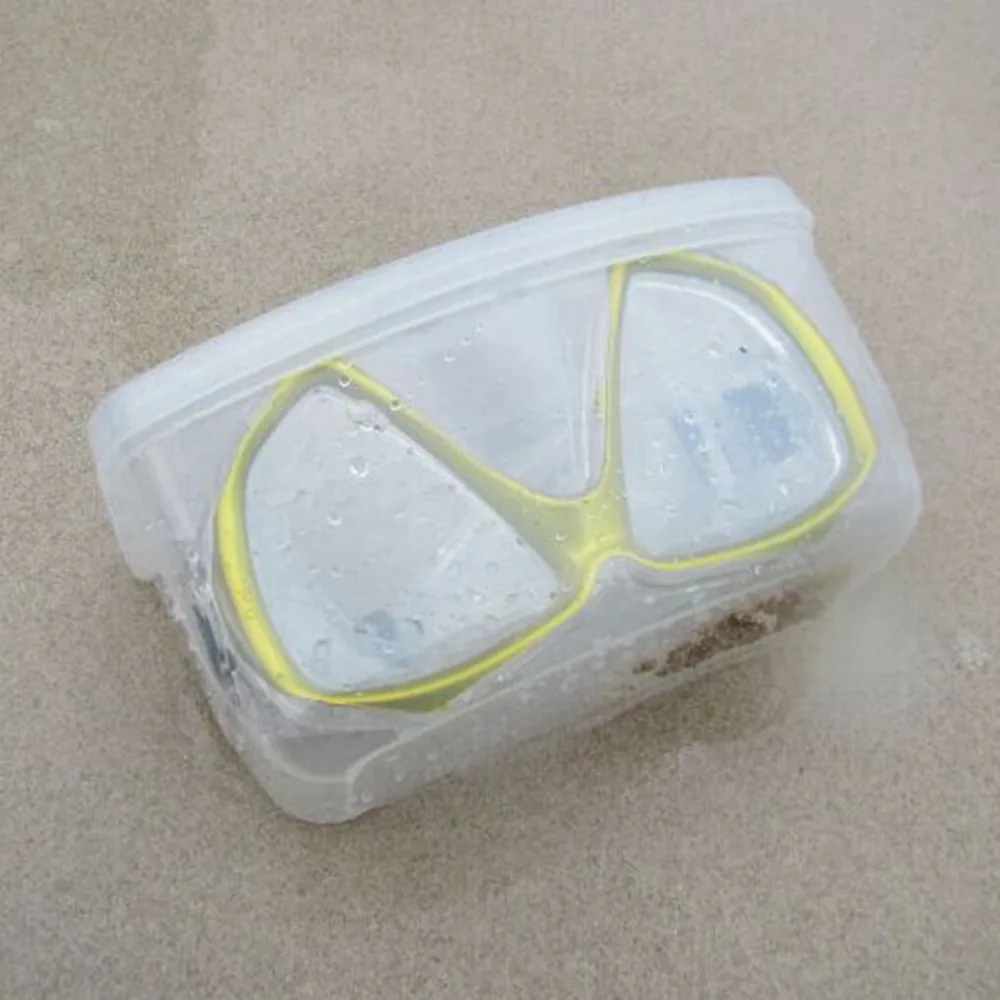 الثقيلة الغوص قناع الغطس السطحي نظارات بلاستيك مقوي حالة السباحة نظارات العدسات تخزين حاوية علب الثقيلة الغوص قناع الغطس السطحي نظارات بلاستيك مقوي حالة السباحة نظارات العدسات تخزين حاوية علب