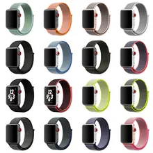Band For Apple Watch Series 4/3/2/1 38MM 42MM Nylon Soft Breathable Replacement Strap Sport Loop for iwatch series 4 40MM 44MM