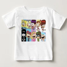 Горячая Распродажа, забавные детские футболки с громким домиком летние топы с короткими рукавами, одежда для мальчиков и девочек футболки для маленьких детей, MJ