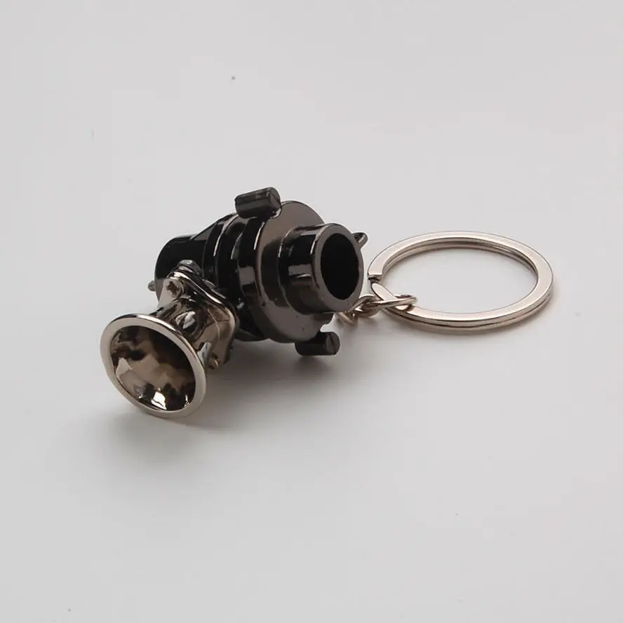 

BBQ@FUKA Metal Mini Turbo Charger Blow Off Valve Keychain Key Ring Chain FOR Car SUV Car Styling Promotional Gift Souvenir