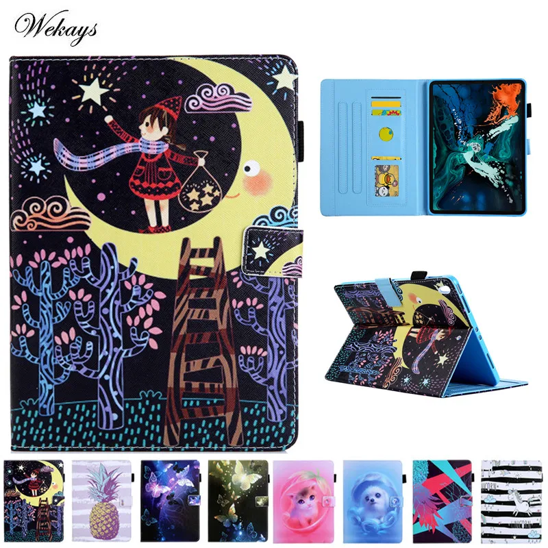 Case For ipad pro 10.5 inch Soft silicone Cartoon Butterfly Unicorn Function Stand Flip Leather For ipad pro 10.5'' Cover Coque