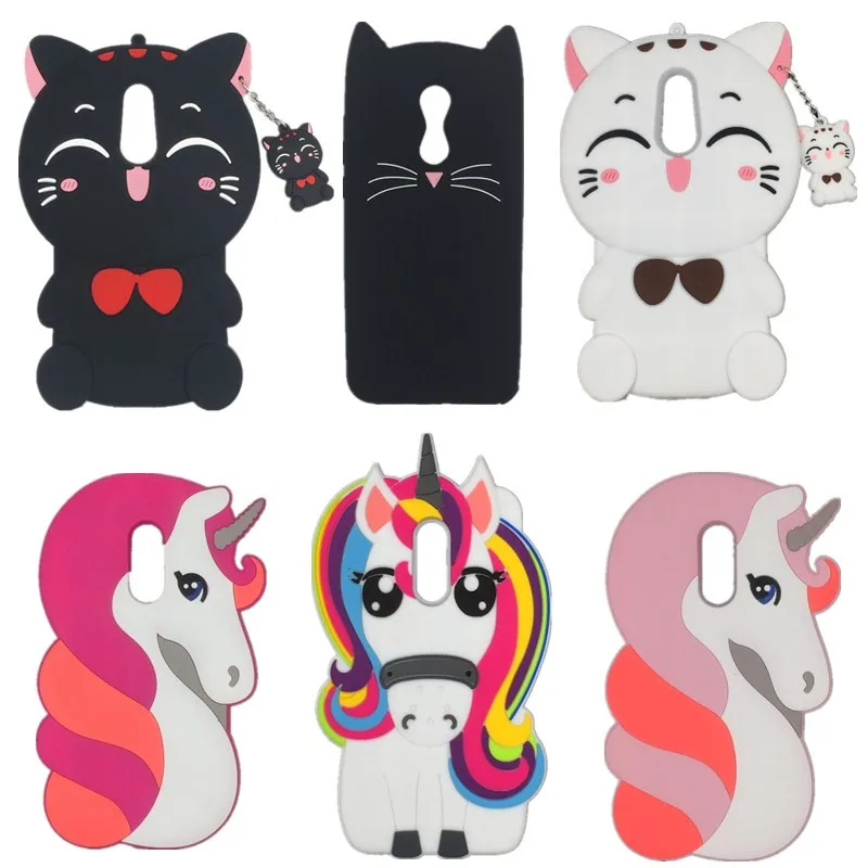 

For Xiaomi Redmi 5 Plus HOT 3D Silicon Cat Minnie Unicorn Cartoon Soft Phone Case Cover for Redmi 5 5.7" 5PLUS 5.99"Phone Case