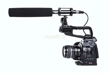 

BOYA BY-PVM1000L Professional Shotgun Microphone Broadcast Unidirectional Condenser Interview Microphone Kit for Canon/Camcorder