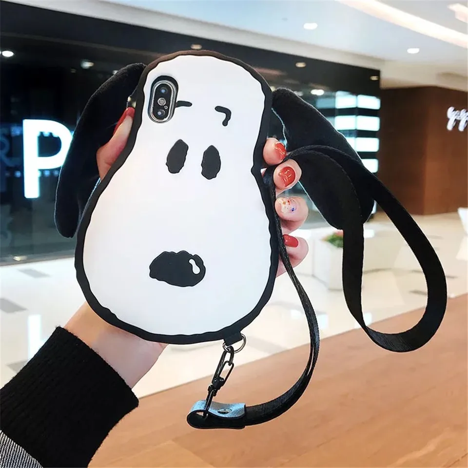 Милый силиконовый чехол для телефона с 3D собакой Apple iPhone 6 6S Plus мягкий милым щенком
