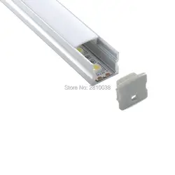 10X1 м комплектов/лот поверхностного монтажа светодио дный профиль alu u-образный алюминиевый профиль светодиодная подсветка для потолка или