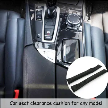 

2pcs For Audi A3 A4 A5 B8 A6 C6 PU Leather Car Seat Gap Filler Soft Pad Padding Spacer 2019 car Accessories