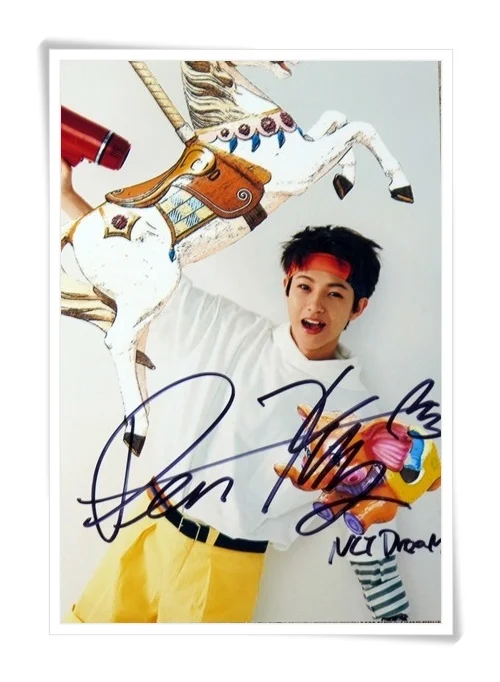 Nct夢renjun漣ジュン締結写真画像チューインガム6インチコレクションをfreeshipping 10 16 01 Autographed Pictures Autographed Photosfreeshipping Aliexpress