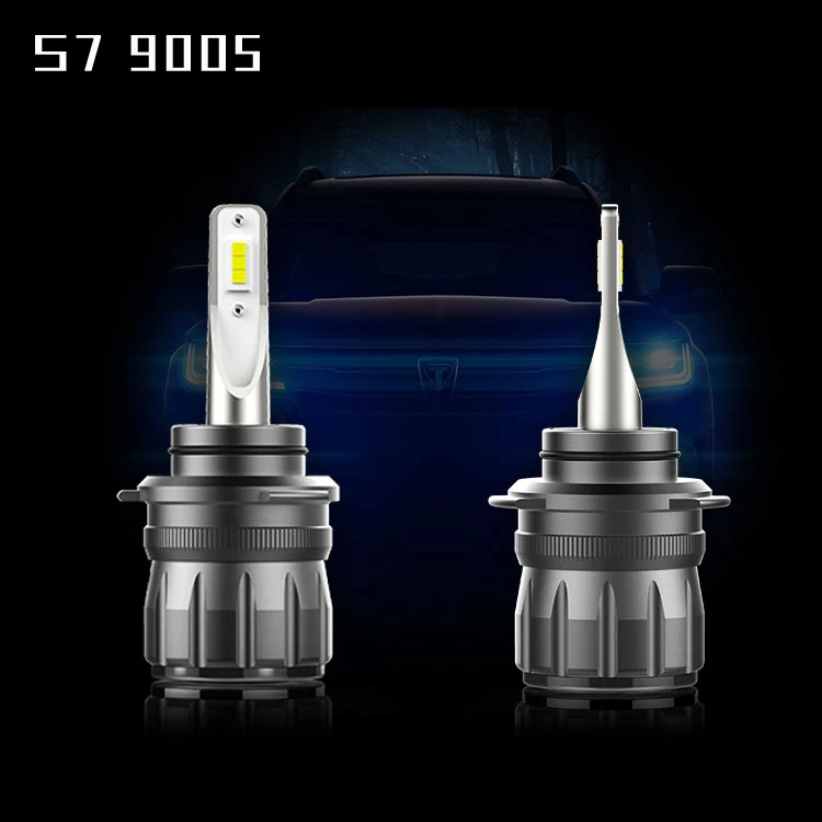 

S7 HB3 LED headlight bulb H8 H9 H11 LED Car Headlight bulb All in one 80W 9600LM 6000K Auto Headlight 9005/6 9012 H4