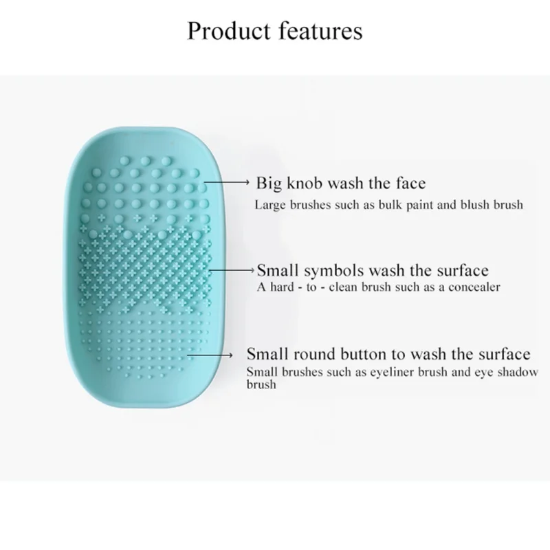 Escova de silicone líquido de limpeza cosméticos