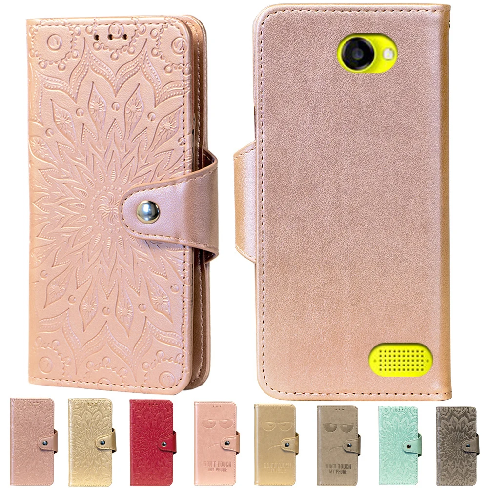 

Embossing Stand Flip PU Leather wallet Case Cover For Highscreen Winwin