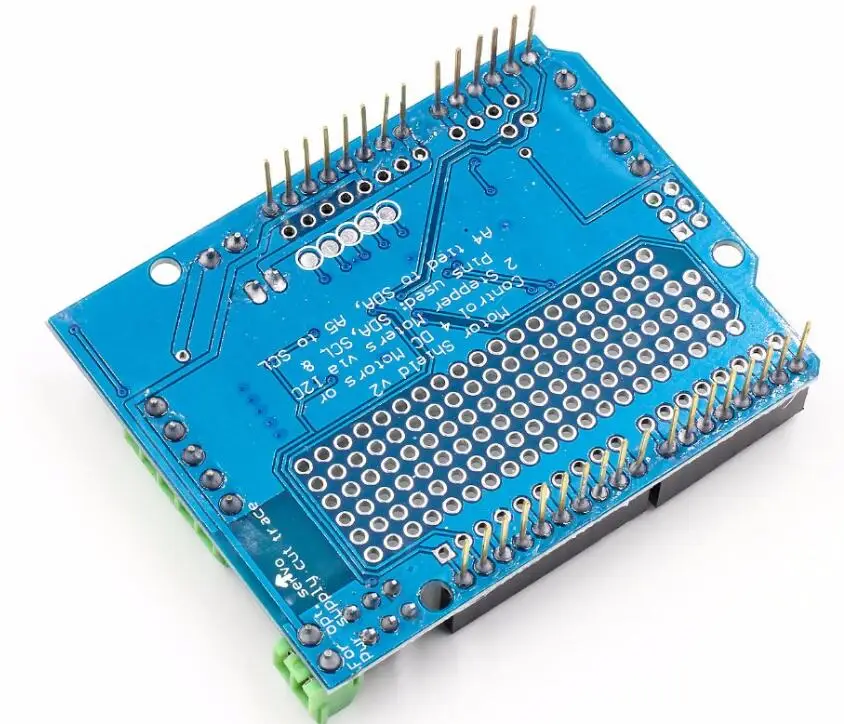 Стандартный IIC I2C TB6612 Mosfet шаговый двигатель PCA9685 ШИМ сервопривод щит V2 для Arduino