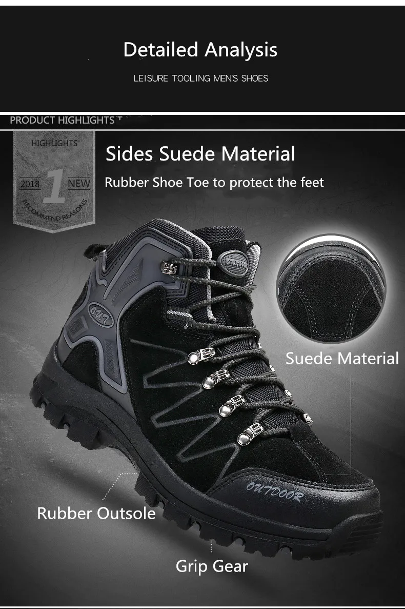 Clorts/охотничьи ботинки; дышащие уличные походные ботинки; замшевая тактическая обувь для альпинизма; водонепроницаемые походные кроссовки для мужчин