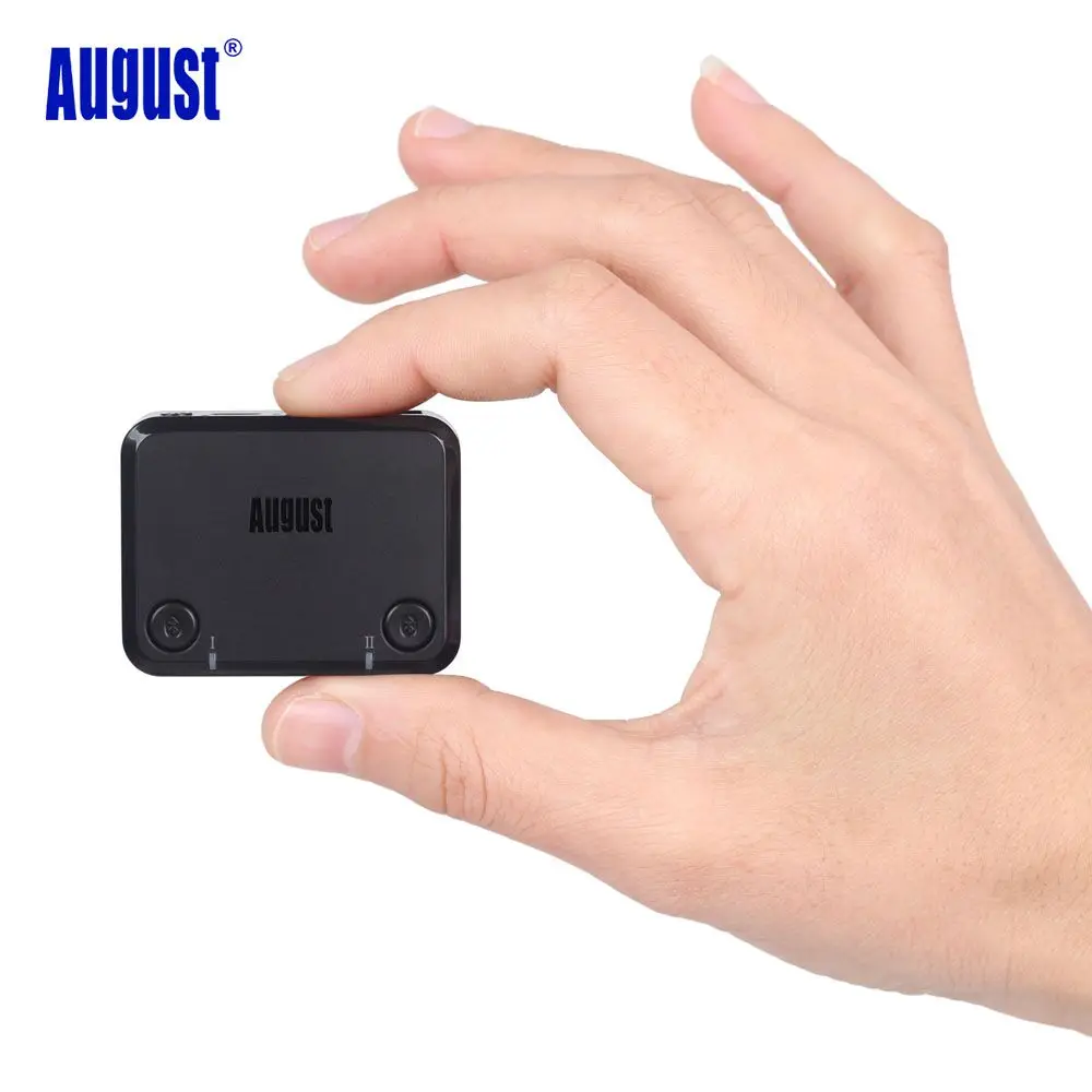August MR270 aptX LOW LATENCY Optical Audio Bluetooth Transmitter for TV Wireless Audio Adapter for Dual