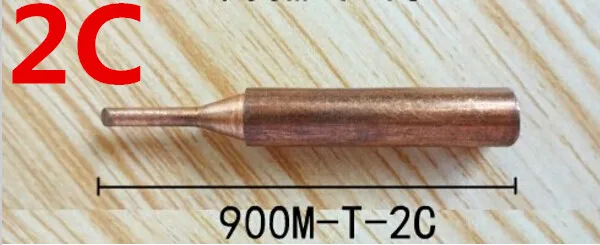 

900M-T-2C Lead-free Red copper Pure cupper Solder tip welding tips For Hakko 936 FX-888D Saike 909D 852D+ 952D Diamagnetic DIY
