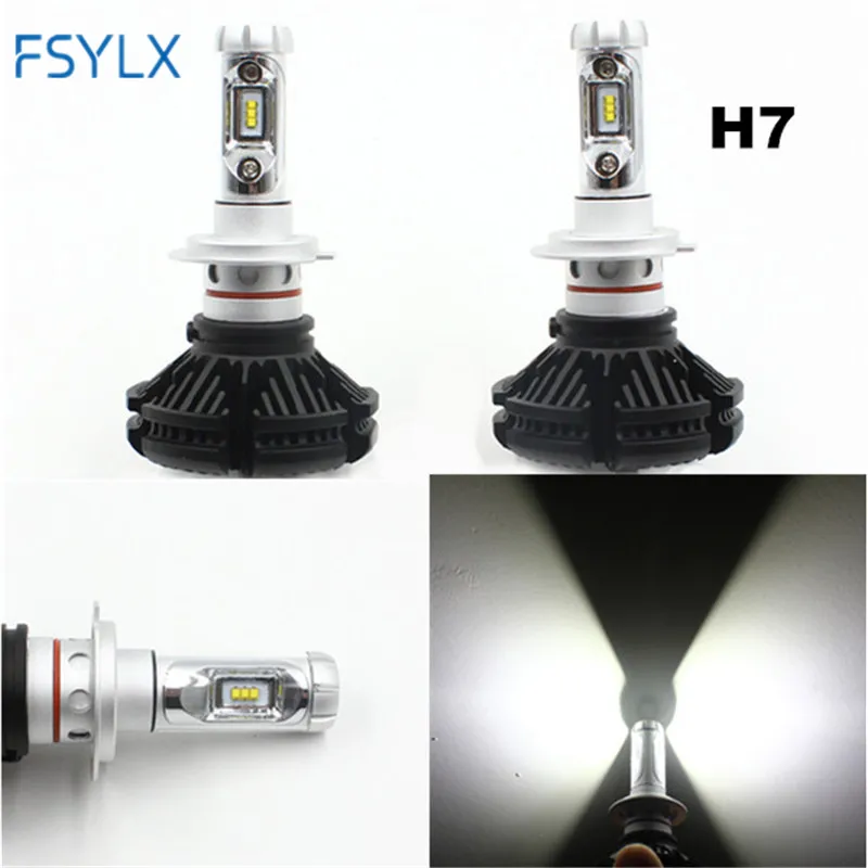 FSYLX X3 All in One Car Headlights H7 LED H8 H9 H11 HB3 9005 HB4 9006