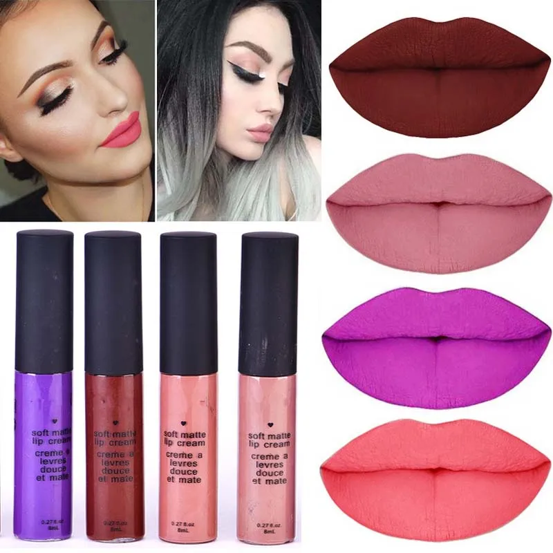 2017 New Red Lips Velvet Long Lasting Lip Gloss Matte Lip Tint High
