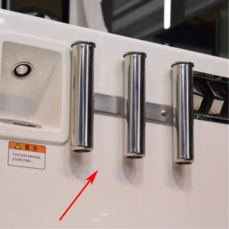 supporto flangia a leva staffa per asta armadio in acciaio inox 304 confezione da 2 montaggio a soffitto Supporto per canna da pesca