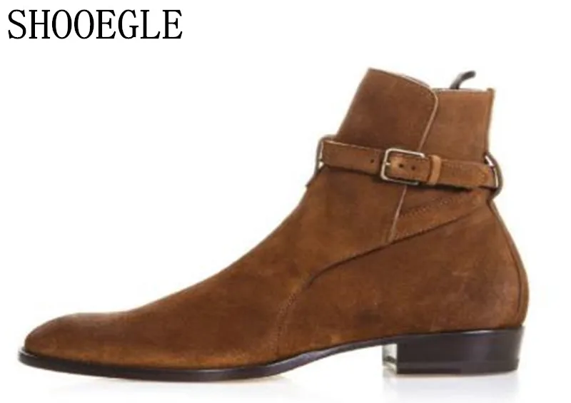 Motocicleta As Hombres Los Invierno Gamuza Estilo as Calle Tobillo Botas Zapatos Pic Pic De Shooegle Wyatt Clásico Justin Nueva Bieber wafq7