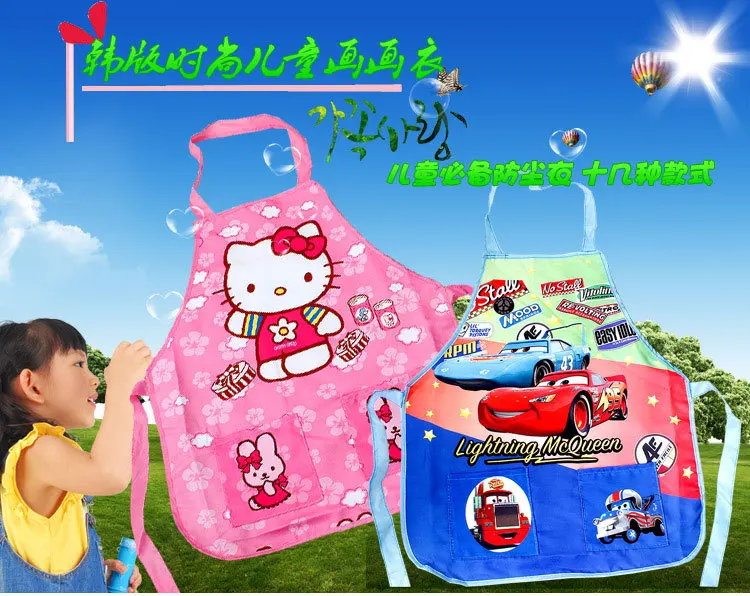 Elsa e Anna Crianças com Manga Disney Babadores Burp Panos Congelados Crianças Pinturas Avental Roupa Interior Impermeável Desenhos Animados & 2 High Quality Mamãe e Bebê
