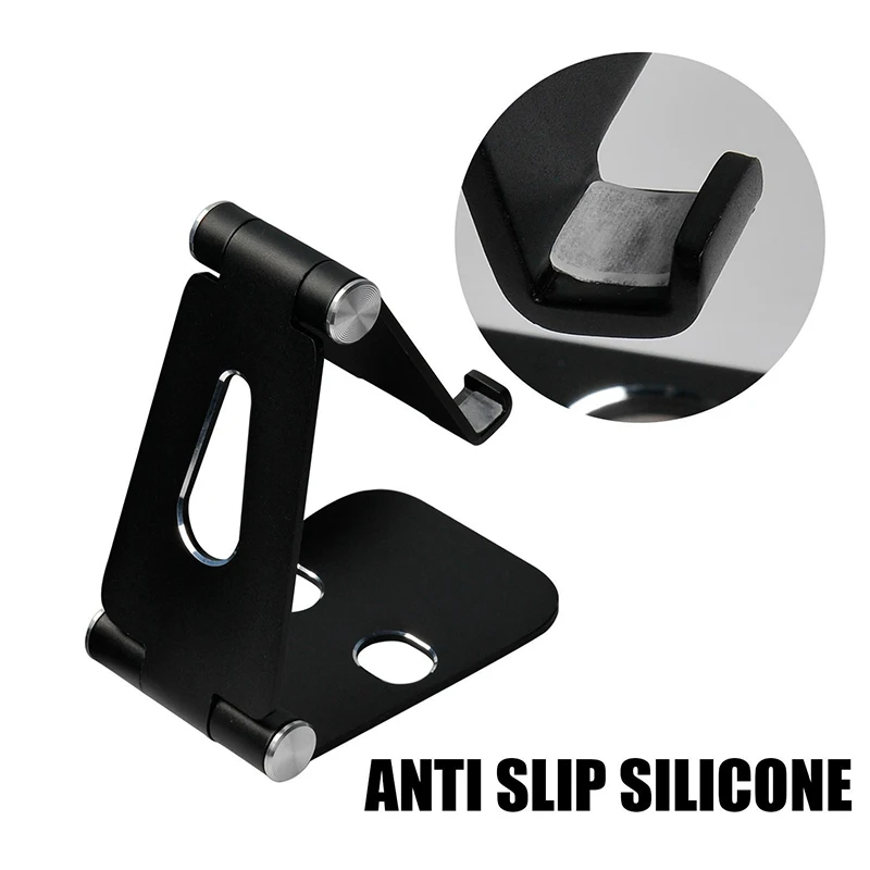 Mobile Phone Holder Stand Tablet Stand Dual Foldable Aluminium Alloy Metal Universal Holder For iPhone Samsung Phone For ipad (9)