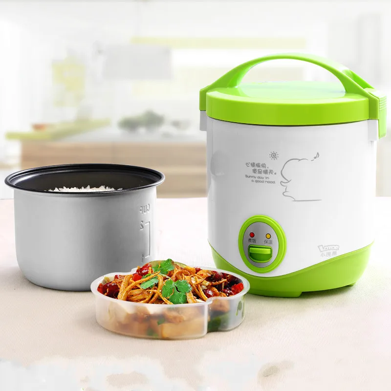 

Lotor Mini Portable Multi Electric Rice Cooker 1L Stainless Steel Soup Cooker