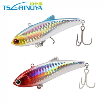 

Trulinoya Heavy VIB Series 80mm 20g Hard Fishing Lures With 3D Fish Eyes Laser Fishing Bait With VMC Treble Hook