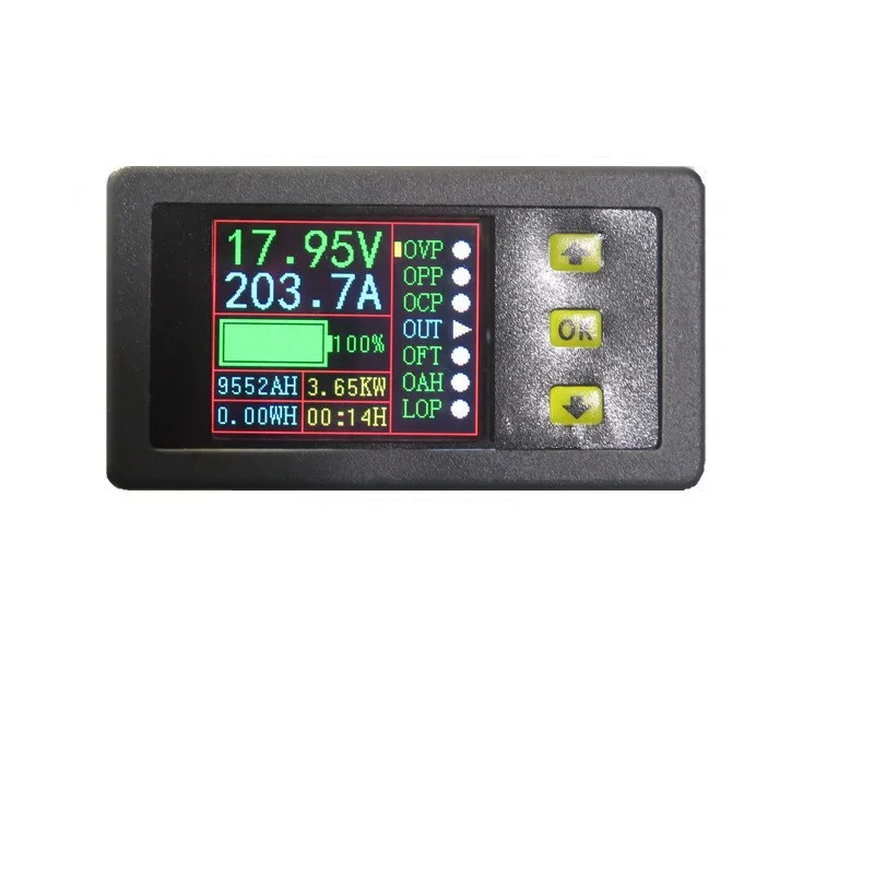

VAC9010H / color liquid crystal DC two-way voltage current capacity meter head / band communication