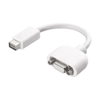 

New Mini DVI to VGA Adapter Male-Female Monitor Video Adapter Cable for Apple MacBook White for Multimedia Use