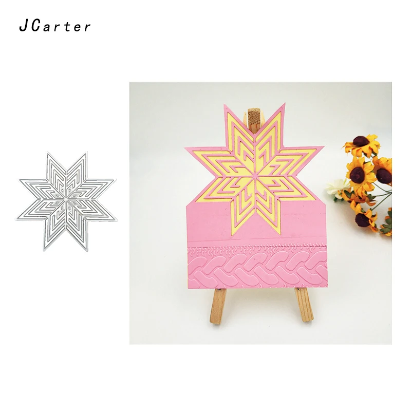 

JC New Arrival Octagonal Magic Star Metal Cutting Dies for Scrapbooking DIY Embossing Folder Cards Handmade Album Stencil Crafts