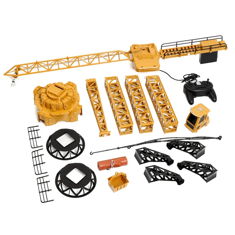 

128cm Electric Remote Control Crane Toy High Rise Tower Construction Crane Engineering Truck Car Vehicle Children Kids Fun Gift