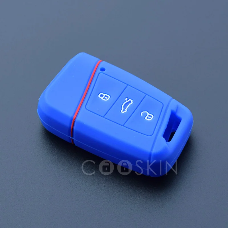 Силиконовый резиновый чехол для ключа Volkswagen VW Passat Magotan B8 Skoda kodiaq A7 Smart Remote Protect 100