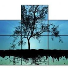 3x5 55 дюйма ЖК-дисплей экран неправильной формы мозаичной samsung ультра-тонкий ободок ЖК-дисплей сплайсинга экран Нерегулярные Мозаики экран видеостены