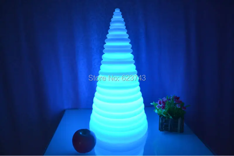 Высота 50 см Водонепроницаемый многоцветная светодиодная Рождество елка Night Light Touch сеньор Перезаряжаемые led башня Дети свет ночника подарок