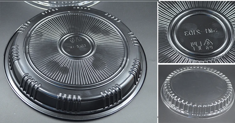 20 комплектов одноразовых дисковых ящиков для суши с высококачественной маленькой средней большой дисковой квадратной пластиной