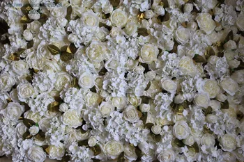

TONGFENG Mixcolor 10PCS / lot Hydrangea Rose Peony artificial silk 3D flower wall Wedding background decoration Runner flower