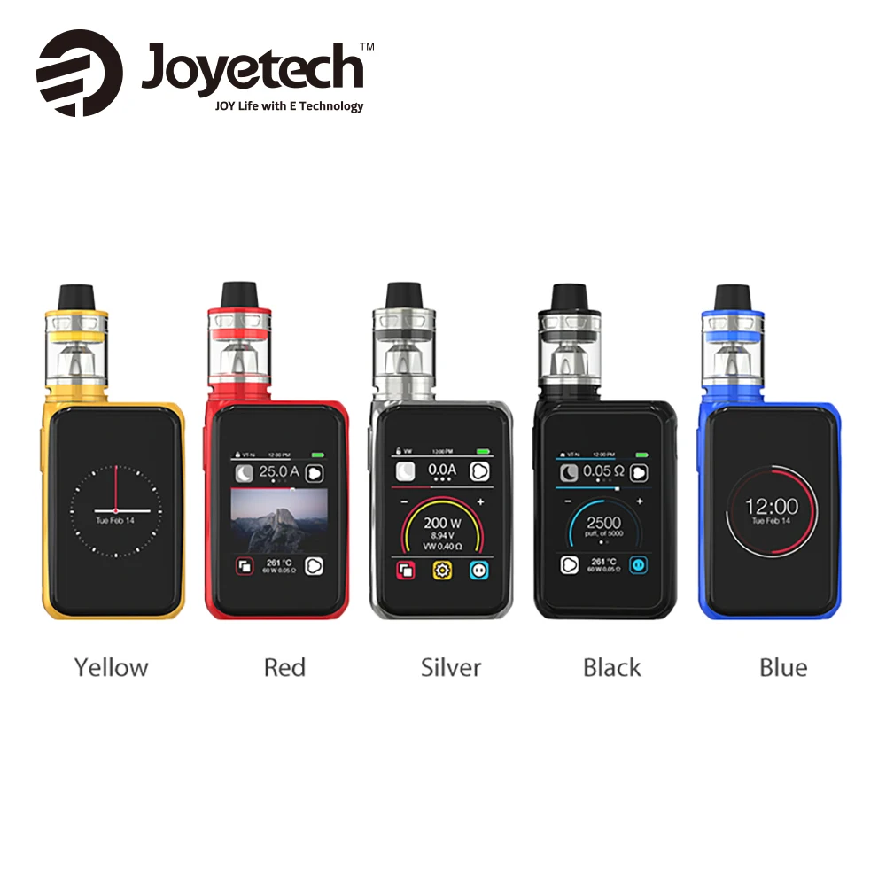 

Authentic 200W Joyetech Cuboid Pro with 4ml ProCore Aries Atomizer Touchscreen TC Kit 200W Output E-cigarette Box Mod Vaping