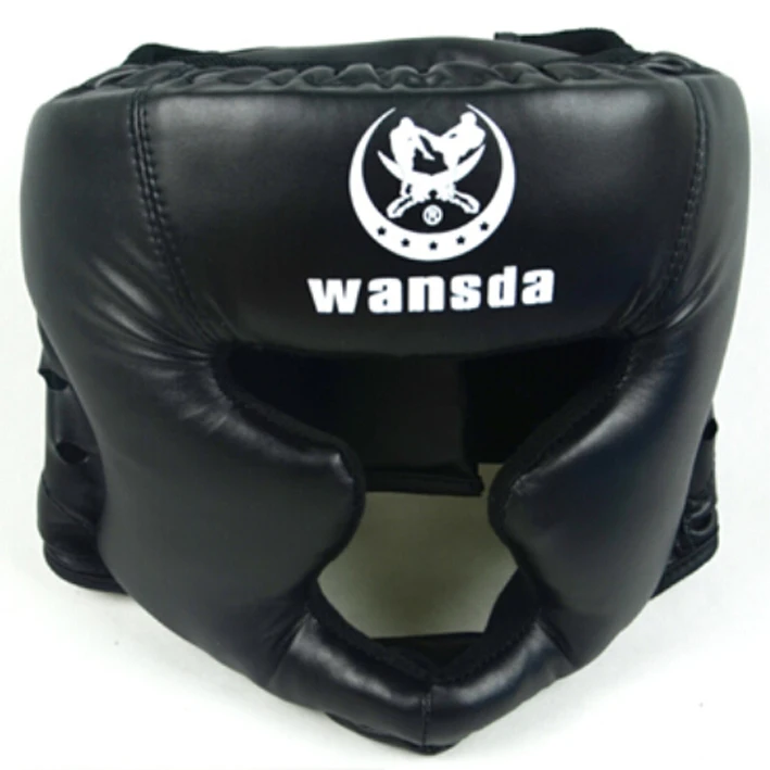 Боксерский шлем закрытого типа для бокса головы протекторы для спарринга ММА Муай Тай удар защитный шлем защиты