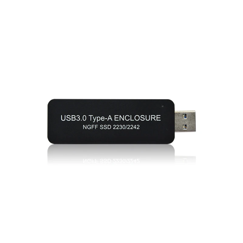 WBTUO LM 741U USB3.0 TYPE A на SSD Корпус чехол без кабеля для NGFF B key SATA протокол 2230 или 2242 M.2