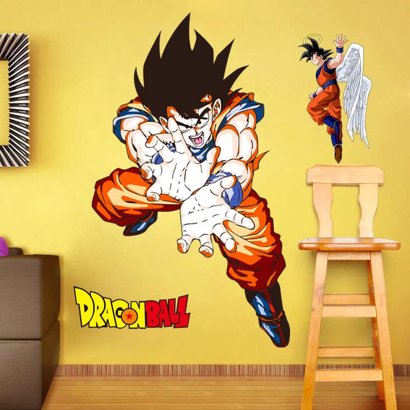 Dragon Ball Z Goku Vegeta съемное настенное украшение графический Рисунок-Наклейка на стену Декор 713