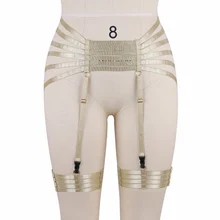 Тела ремень-подвязка для ног Пояс Высокая Талия чулок подвязки для чулок Черный Отрегулируйте Эластичный гот, Харадзюку белье, женское нижнее