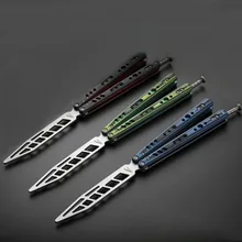 Складной нож бабочка CS Go Karambit ножи карманный метательный нож стальной тренажер игрушка тактические без острых флип практичные инструменты