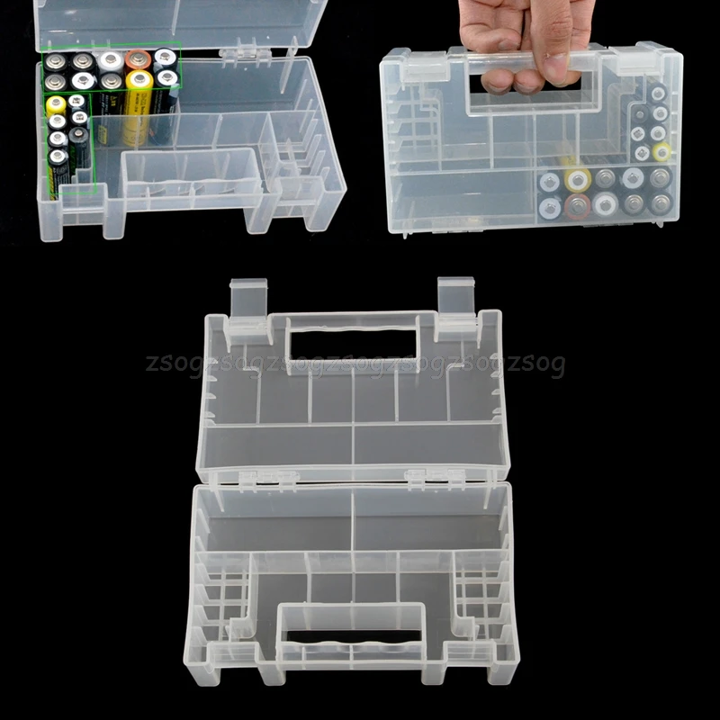 Пластиковый корпус/Органайзер/держатель/контейнер батарея коробка для хранения AAA 9 V батарея Au22 Dropship