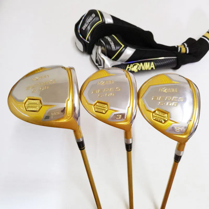 New mens Golf clubs S 06 4 star golf wood set driver+2 fairway wood